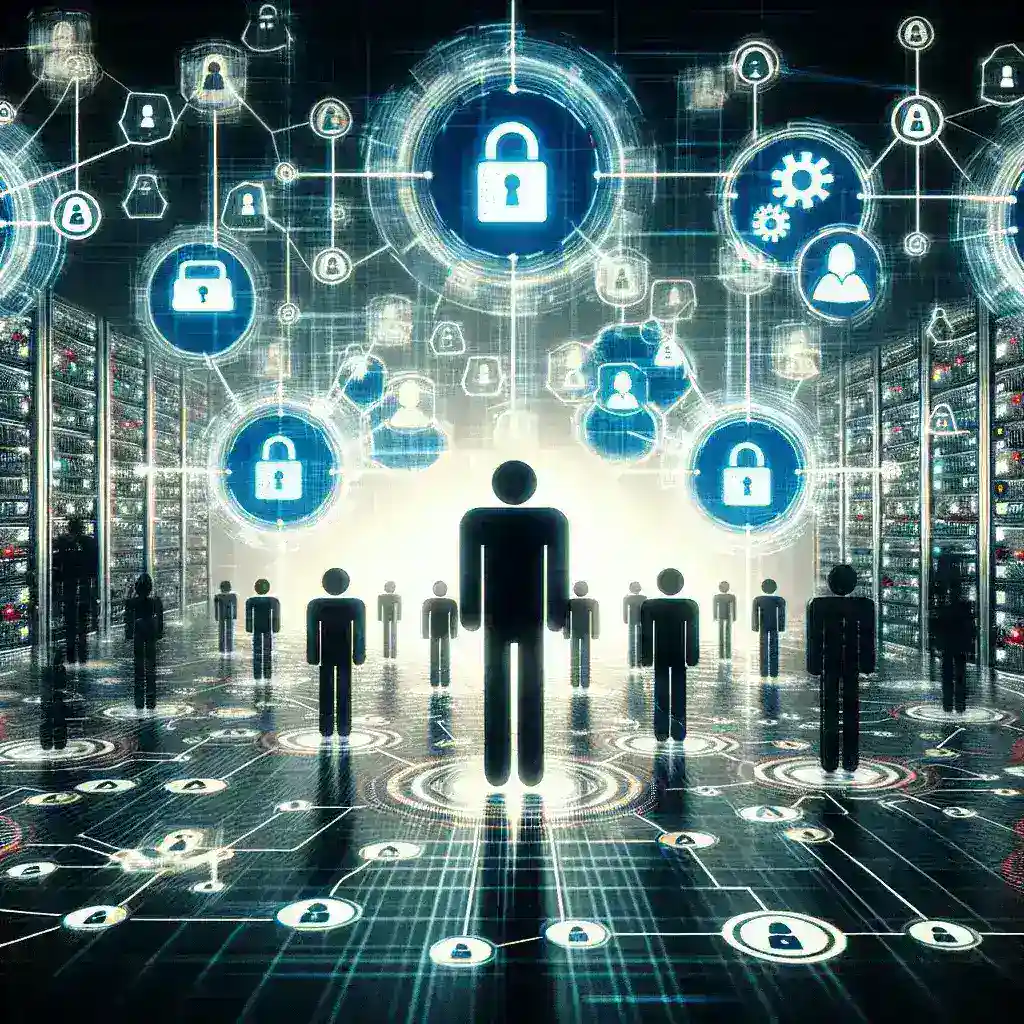 "Kurumsal Erişim Yönetimi ve Kimlik Doğrulama Platformları: Dijital Güvenliğin Temeli üzerine bir makalede yer alan grafik, güvenli kimlik doğrulama süreçlerini ve erişim yönetim sistemlerini görselleştiren bilgileri sunmaktadır."