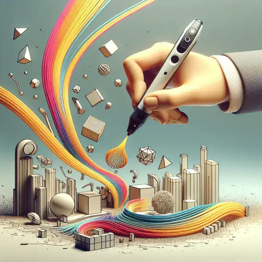 Bagaimana cara menggambar beberapa bagian yang dapat disatukan dengan pena 3D?